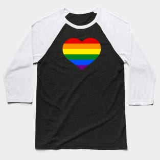 Rainbow Heart Baseball T-Shirt